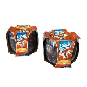 Glade Thomas Kinkade Limited Edition Pumpkin Pie Scented Candles Set of 2 2005